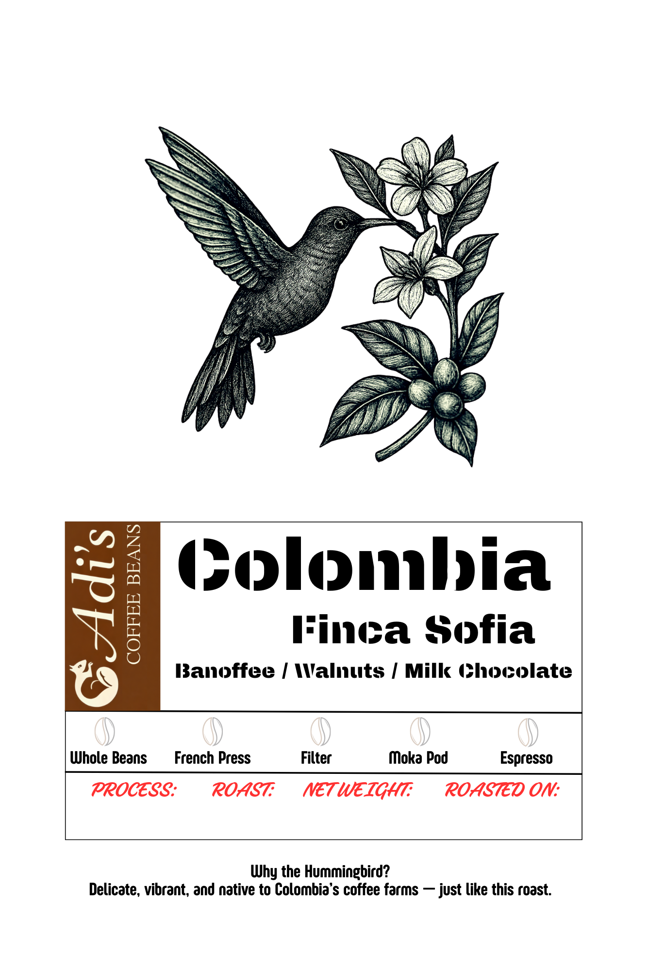 Colombia Coffee Beans – Finca Sofia – Washed | Adi’s Coffee