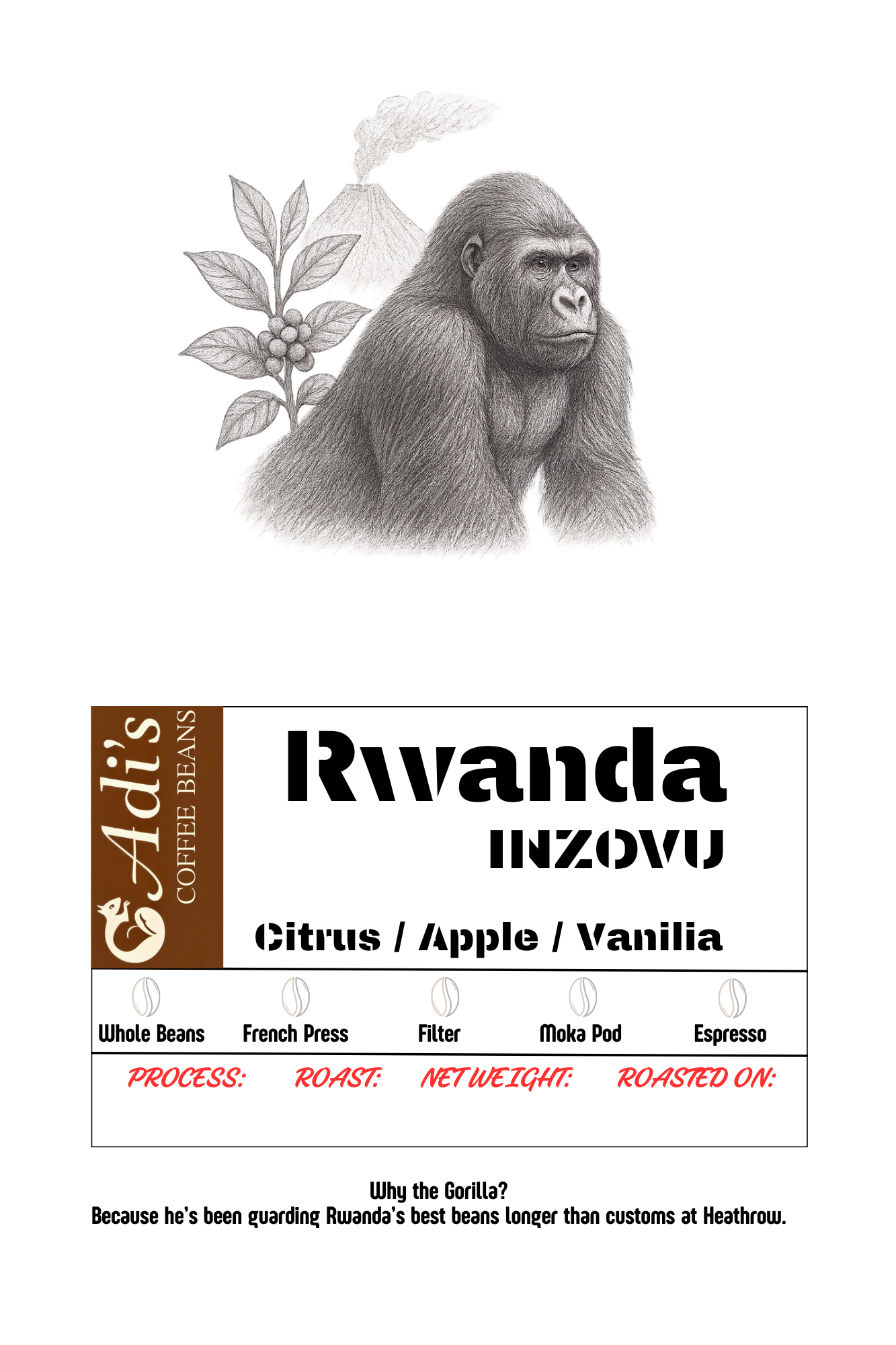 Rwanda Specialty Coffee Beans – Hand-Roasted Arabica | Adi’s Coffee